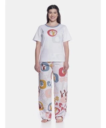 Pijama manga curta e calça      