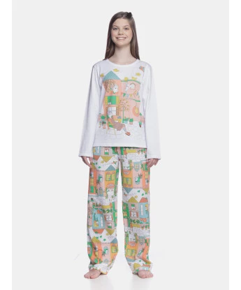 Conjunto Feminino Adulto Manga Longa e Calça