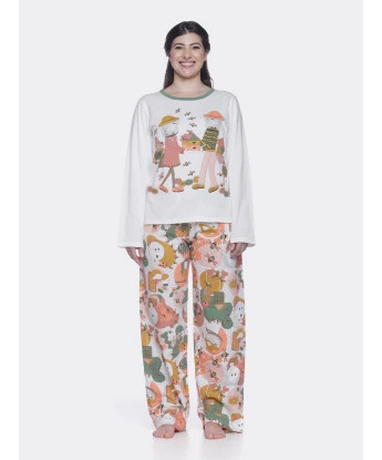 Conjunto Feminino Adulto Manga Longa e Calça