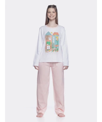 Conjunto Feminino Adulto Manga Longa e Calça