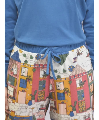 Conjunto Feminino Adulto Manga Longa e Calça