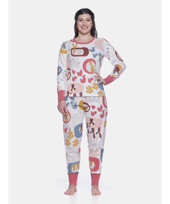 Conjunto Feminino Adulto Manga Longa e Calça Com Punho
