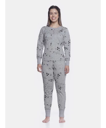 Conjunto Feminino Adulto Manga Longa e Calça Com Punho