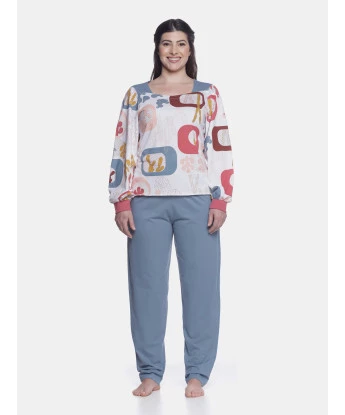 Pijama manga longa e calça