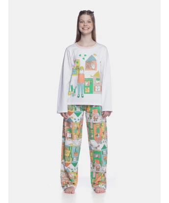 Pijama manga longa e calça        