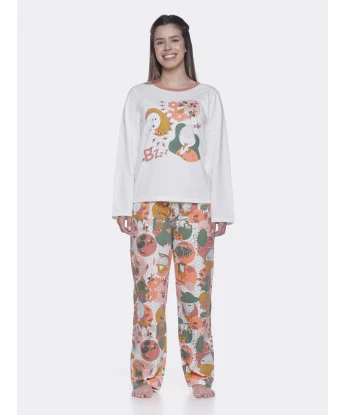 Conjunto Feminino Adulto Manga Longa e Calça
