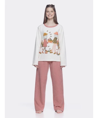 Conjunto Feminino Adulto Manga Longa e Calça Plush