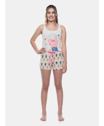 Homewear Pijama Feminino Regata e Short Sonhart