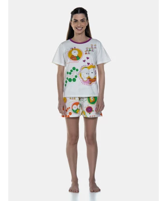 Pijama Manga Curta e Short