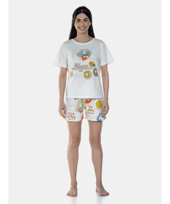 Pijama Manga Curta e Short