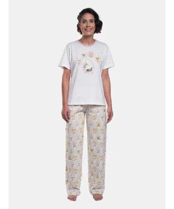 Pijama Manga Curta e Calça