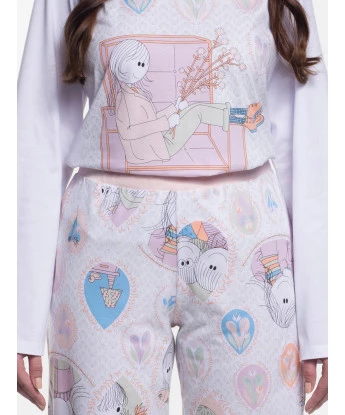 Pijama Manga Longa e Calça