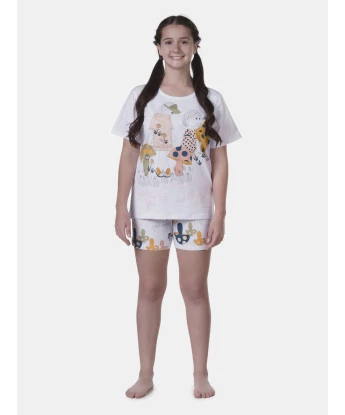 Pijama manga curta e short     