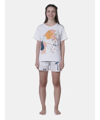 Pijama manga curta e short      