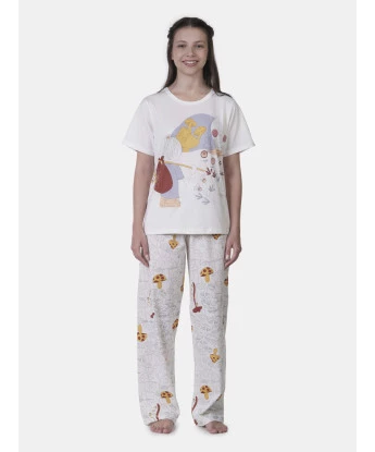 Pijama manga curta e calça