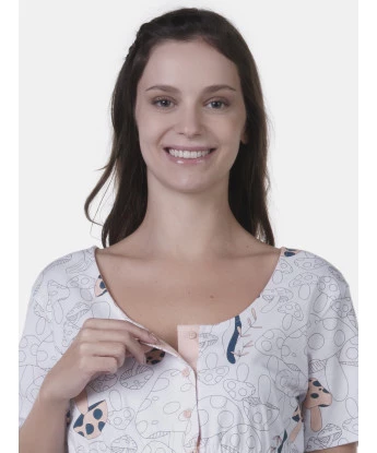 Pijama gestante Sonhart manga curta e calça