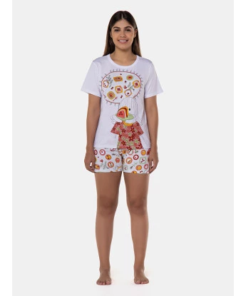 Pijama manga curta e short
