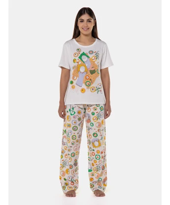 Pijama manga curta e calça    