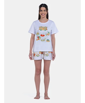 Pijama Manga Curta e Short