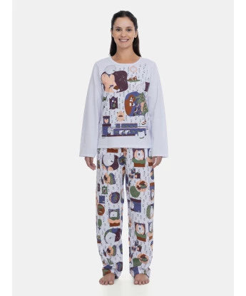 Pijama Feminino Longo Sonhart Estampa Personagens