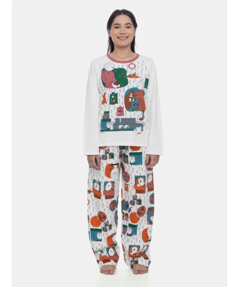 Pijama Manga Longa Feminino e Calça Moletinho  Peluciado Pat