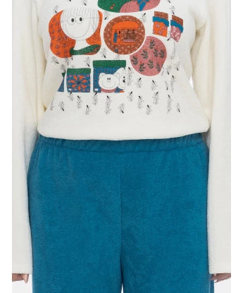 Pijama Sonhart Feminino Longo Tecido Plush Estampado