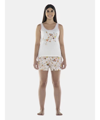 Pijama Feminino Adulto Regata e Short