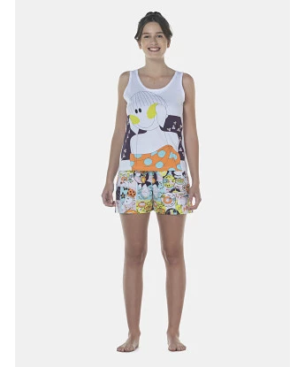 Pijama Feminino Adulto Regata e Short