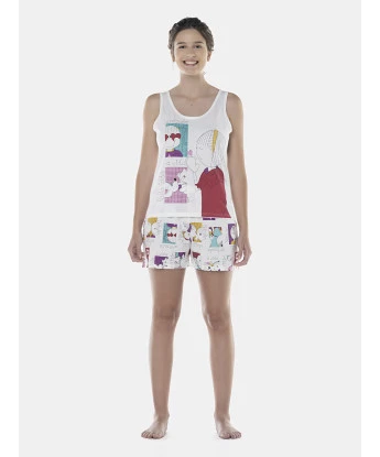Pijama Feminino Adulto Regata e Short