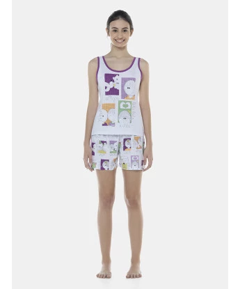 Pijama Feminino Adulto Regata e Short
