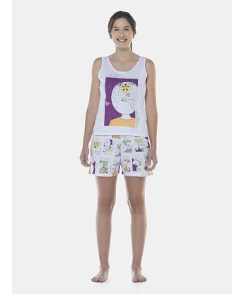 Pijama Feminino Adulto Regata e Short