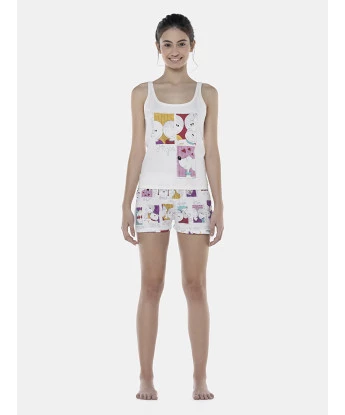 Pijama Feminino Adulto Regata e Short
