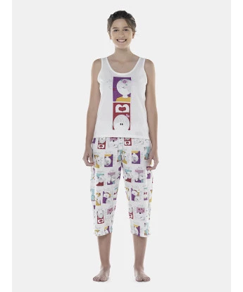 Pijama Feminino Adulto Regata e Corsário
