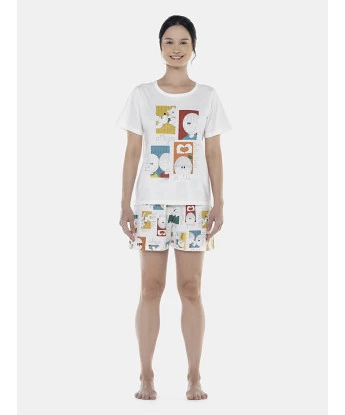 Pijama Feminino Adulto Manga Curta e Short