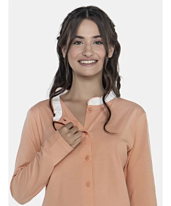 Pijama Feminino Adulto Manga Longa e Calça