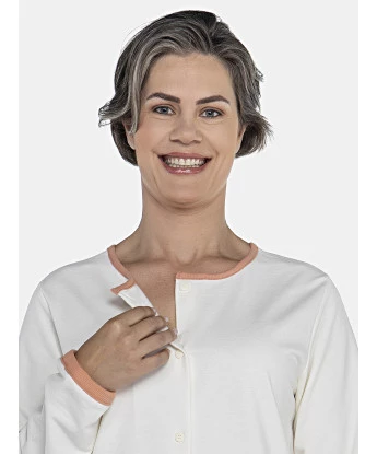 Pijama Feminino Adulto Manga Longa e Calça Moletinho