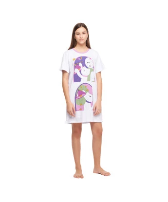 Camisão Feminino Adulto Manga Curta
