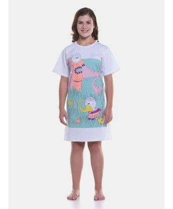Camisão manga curta              