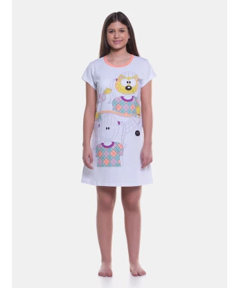 Camisão manga curta cinturado            