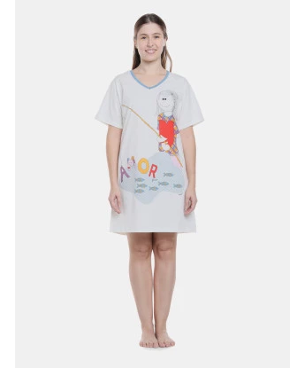 Camisão manga curta                 