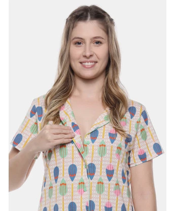 Homewear Camisão Manga Curta