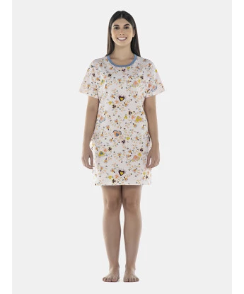 Camisão Feminino Adulto Manga Curta