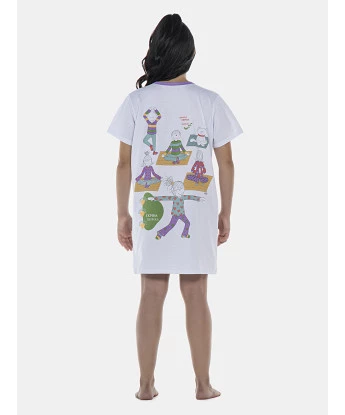 Camisão Feminino Adulto Manga Curta