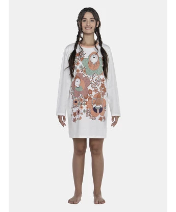 Camisão Feminino Adulto Manga Longa