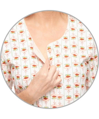 Camisola Feminino Adulto Aberta Manga Curta