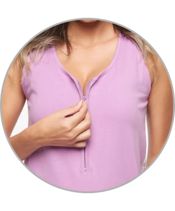 Homewear camisola gestante regata