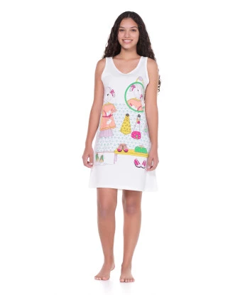 Camisão Feminino Adulto Regata