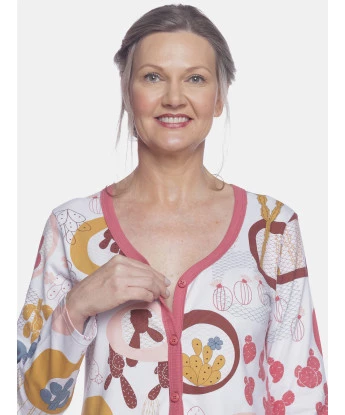 Camisola Feminino Adulto Aberta Manga Longa