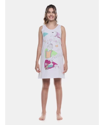 Pijama Camisola Regata Feminina  Annie e Ted
