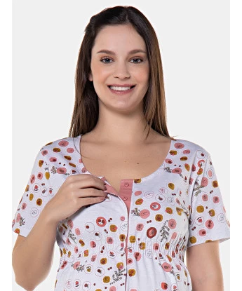 Homewear Gestante Camisola Manga Curta    